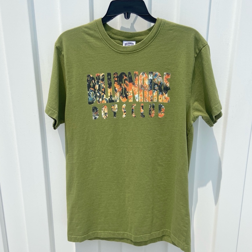 Billionaire Boys Club Mens Green Short Sleeve Crew Neck Pullover T-Shirt Medium